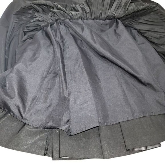 Zara  Women's  Faux‎  Leather Pleated Mini Skirt Skort Black Goth Y2K XS - Picture 4 of 9